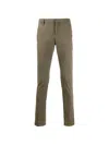Dondup Rolled Cuffs Trousers Pockets In Green