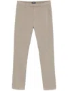 Dondup Pressed-crease Slim-fit Trousers In Grey