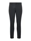 Dondup Gaubert Stretch Cotton Pants In Grey