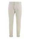Dondup Trousers Back Pockets Belt Loops Side Pockets In Beige