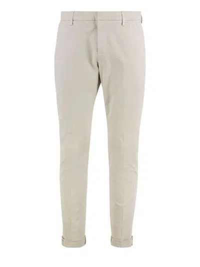 DONDUP 'GAUBERT' TROUSERS IN BEIGE COTTON