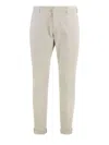 Dondup Trousers Back Pockets Belt Loops Side Pockets In Neutrals