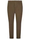 Dondup Slim Fit Chino Trousers In Crusca