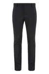 Dondup Gaubert Virgin Wool Trousers In Black