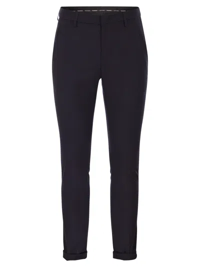 Dondup Gaubert Wool Blend Trousers In Animal Print