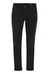 Dondup Black George Cotton Trouser In Black