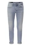 Dondup Skinny Fit Five-pocket Denim Jeans With Welt Pockets In Blue