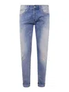 Dondup Rolled Cuffs Denim Five-pockets In Blue