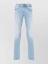 Dondup George Belt Loops Five-pocket Trousers In Blue