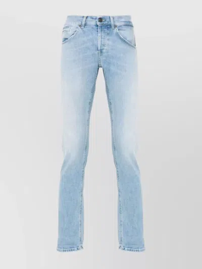 DONDUP GEORGE BELT LOOPS FIVE-POCKET TROUSERS