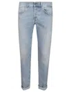 Dondup Skinny Fit Five-pocket Denim Jeans With Welt Pockets In Blue