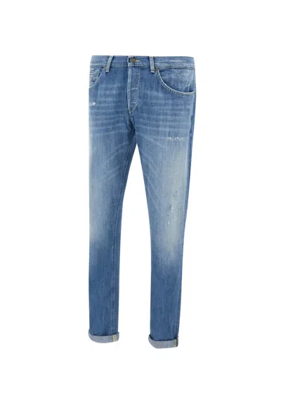 Dondup George Cotton Denim Jeans In Blue