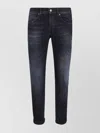 Dondup Brighton Jeans Faded Five-pocket Belt Rivet