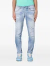 Dondup George Distressed-effect Jeans In Blue