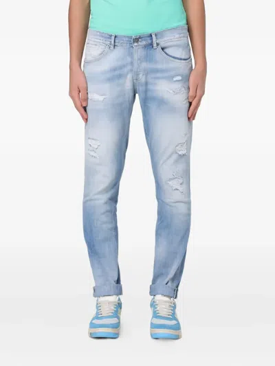 Dondup George Distressed-effect Jeans In Blue