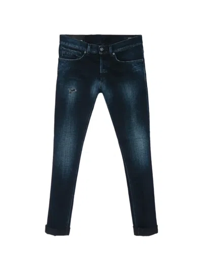 Dondup Denim Jeans Five Pocket Rolled Cuffs In Blue