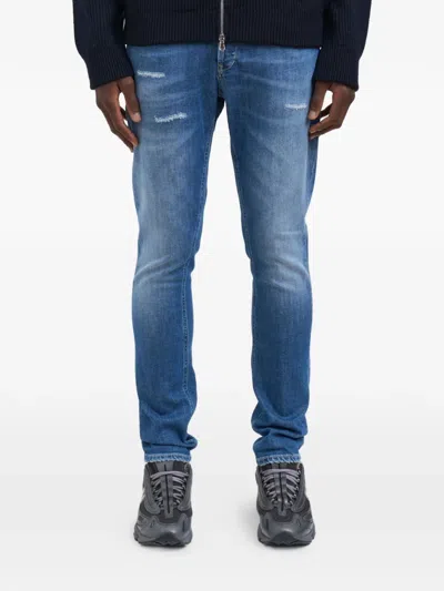 Dondup George Distressed Jeans In Blue