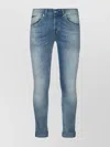 Dondup Rolled Cuffs Five-pocket Trousers In Blue