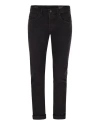 Dondup Black George Cotton Trouser In Black