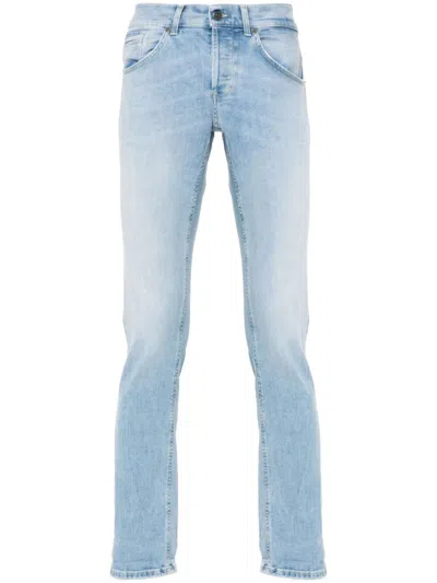Dondup George Belt Loops Five-pocket Trousers In Blue