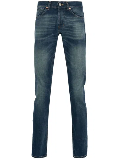 Dondup George Logo-print Jeans In Blue