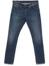 Dondup Skinny Jeans In Blue Denim In Blue