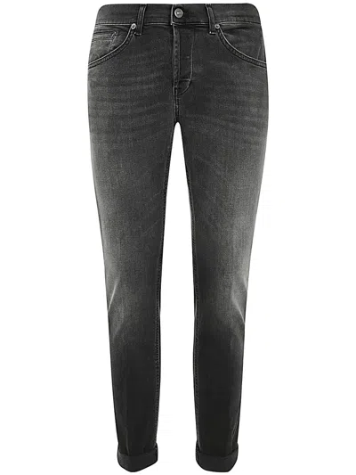 Dondup George Jeans Bll Blk Stretch Denim Clothing In Black