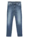 Dondup Cuffed Skinny Jeans In Blue