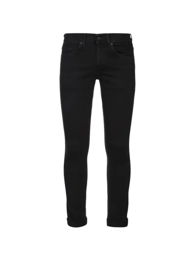 Dondup George Trousers Belt Loops Five Pocket In Black