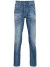 Dondup George Mid-rise Skinny Jeans In Blue
