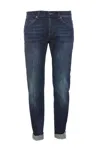 Dondup Trousers Skinny Model Rolled Cuffs In Blue