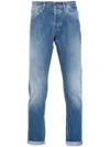 Dondup George Mid-rise Skinny Jeans In Blue