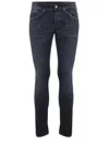 Dondup Jeans  George In Denim Stretch In Denim Nero