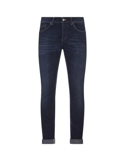 Dondup Stonewashed Slim-fit Jeans In Blue