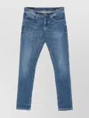 Dondup George Jeans Trousers Rolled Cuffs In Blue