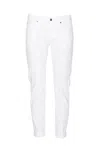 Dondup Carrot Leg Jeans In Durable Cotton Drill In White