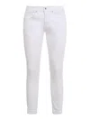Dondup Man Pants White Size 33 Cotton In White