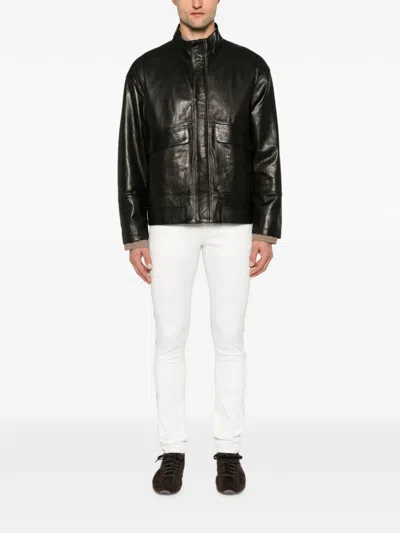Dondup George Logo-plaque Jeans In Black