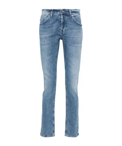 Dondup George Low-rise Tapered Jeans In Blue