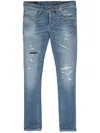 Dondup George Mid-rise Skinny Jeans In Blue
