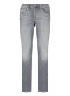 Dondup Denim Trousers With Belt Loops In Blue