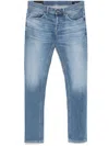 Dondup George Jeans Trousers Rolled Cuffs In Blue