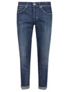 Dondup George Jeans Denim Stretch Clothing In Blue
