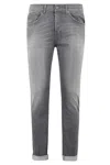 Dondup Jeans George Skinny Fit Stretch Jeans In Grey