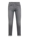 Dondup Jeans George Skinny Fit Stretch Jeans In Grey