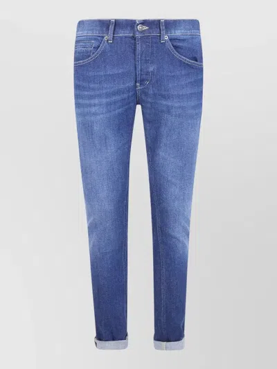 Dondup George Skinny Jeans Five Pocket Design In Blue