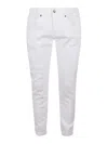 Dondup Carrot Leg Jeans In Durable Cotton Drill In White