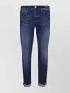 Dondup Denim Trousers With Belt Loops And Contrast Stitching