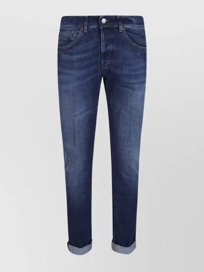 Dondup George Skinny Low Waist Trousers In Blue