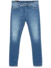 Dondup George Skinny Stretch Jeans In Blue